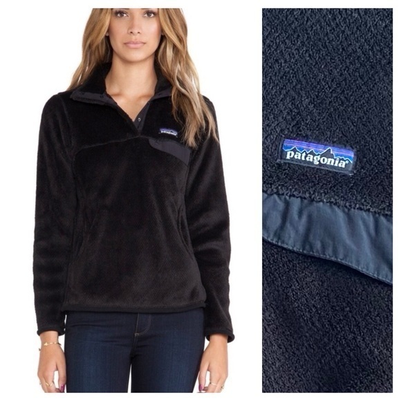Patagonia Jackets & Blazers - Patagonia Black Half-Snap High Pile Fleece Pullover Jacket Sweater Medium